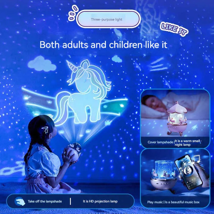 Magical LED Night Light Projector Lamp