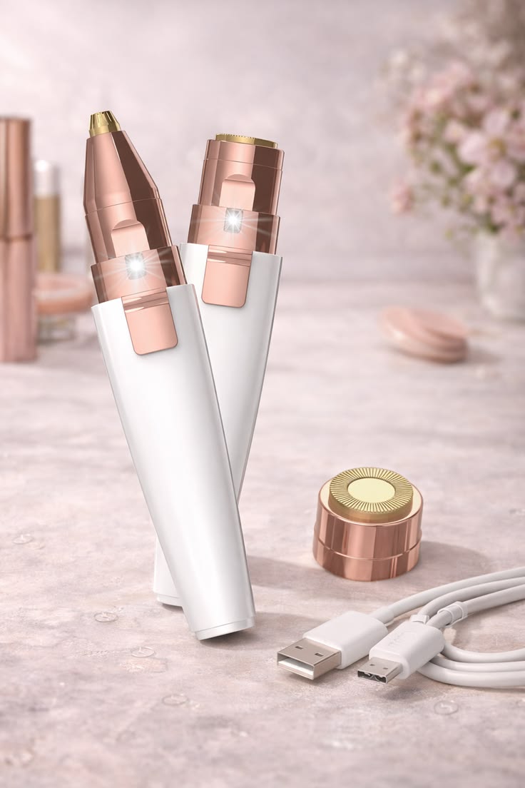 Flawless 2 in 1 Facial Hair Remover for Women – Painless Facial & Body