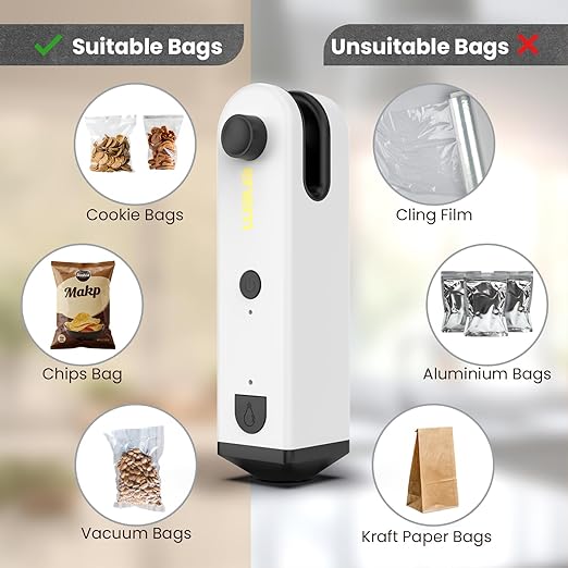 Enem 4-in-1 Mini Sealing Machine for Food Packets, with Cutter, Torch, Bottle Opener, Magnet, Full Customer Support from Enem, Portable Mini Sealing Machine, Packet Sealer Machine
