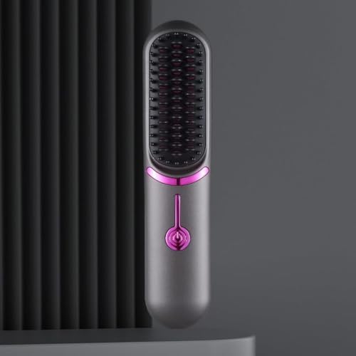WIRELESS HAIR STRAIGHTENER BRUSH – FAST HEATING PORTABLE & PROFESSIONAL STYLING TOOL FOR WOMEN