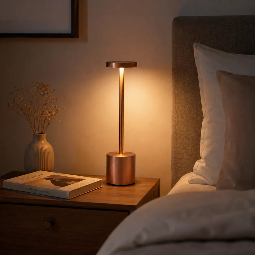 LUMITOP™ Aura Touch LED Table Lamp – Minimal Rechargeable, Dimmable & Cordless LED Light