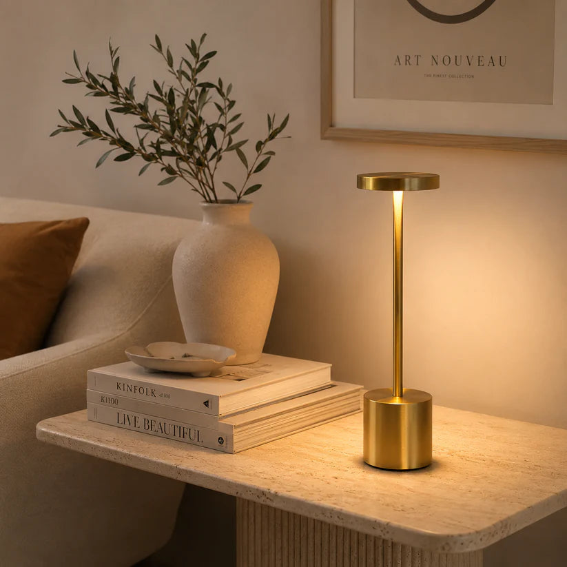LUMITOP™ Aura Touch LED Table Lamp – Minimal Rechargeable, Dimmable & Cordless LED Light