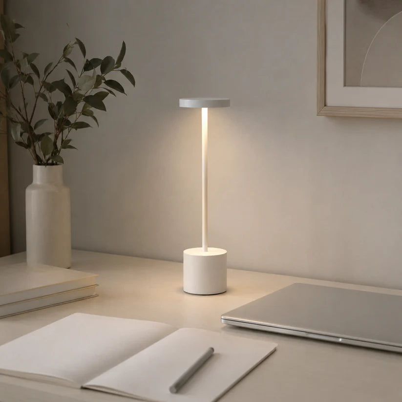 LUMITOP™ Aura Touch LED Table Lamp – Minimal Rechargeable, Dimmable & Cordless LED Light