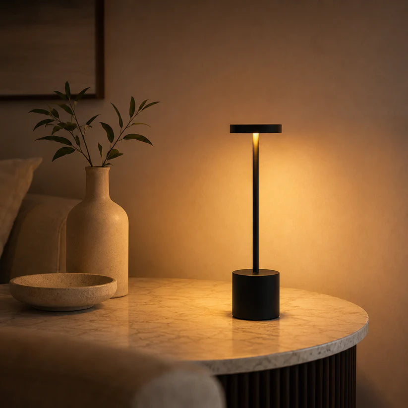 LUMITOP™ Aura Touch LED Table Lamp – Minimal Rechargeable, Dimmable & Cordless LED Light