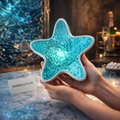 Luxury Starfish Crystal Projector Lamp – Ambient Ocean Glow Night Light