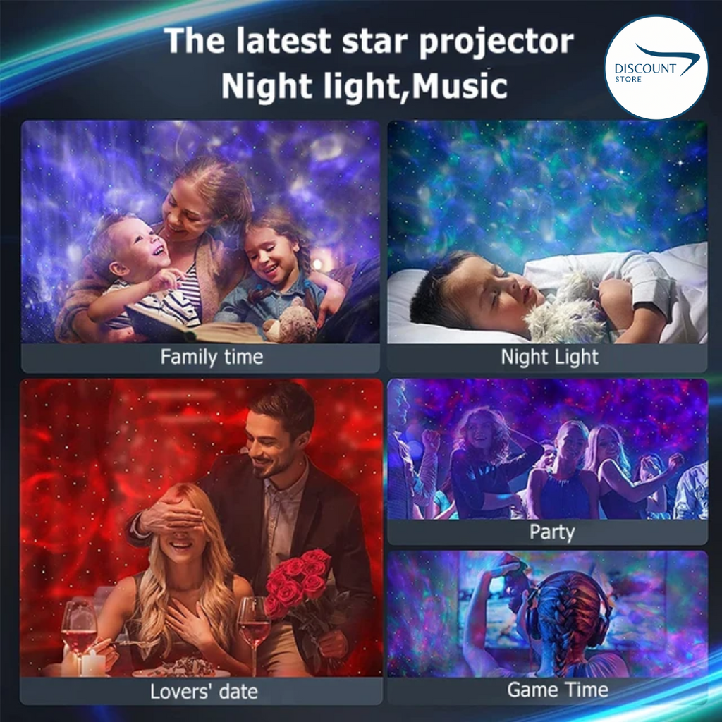 Galaxy Projector Starry Sky Night Lamp - (IMPORTED)