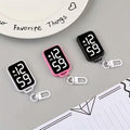 LED Digital Keychain Pocket Watch