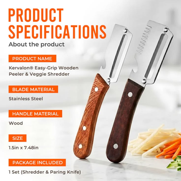 PurePeeler™ – Stainless Peeler | High-Grade Durability | Clean, Precision Peeling + Bottle Opener