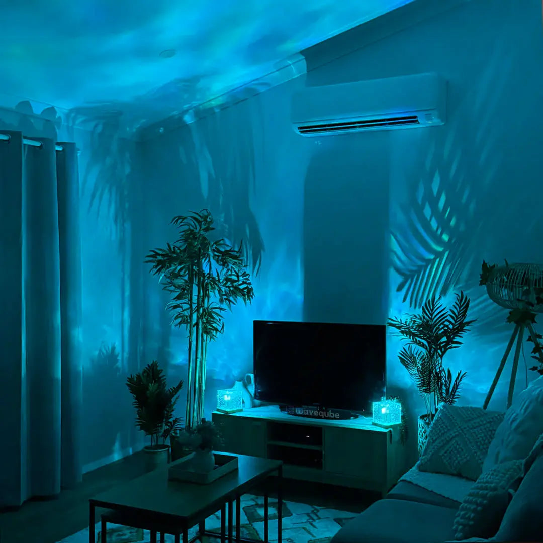 Water Waves Rgb Cube Lamp.