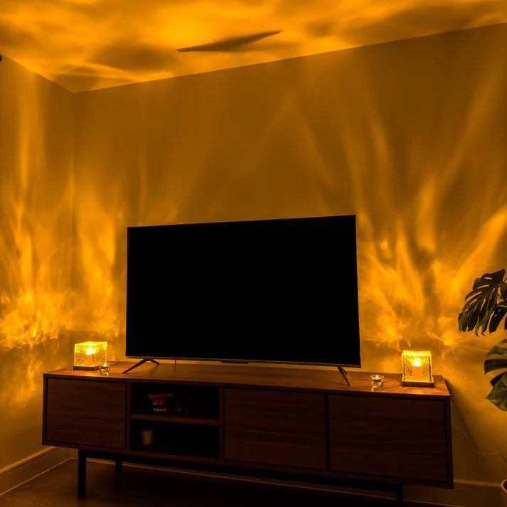 Water Waves Rgb Cube Lamp.